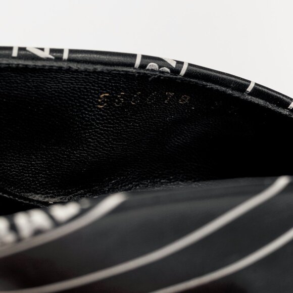 Balenciaga Black & White Logo-Printed BB Knife Mules - Picture 11 of 12